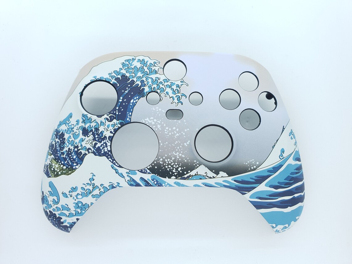The Great Wave Custom Faceplate Xbox Series X & S Controller Etsy