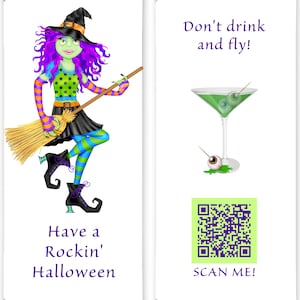 Halloween Candy Bar Wrapper with Song QR Code, Halloween Candy Wrapper, Hershey Wrapper, Instant Download, Printable Candy Bar Wrapper