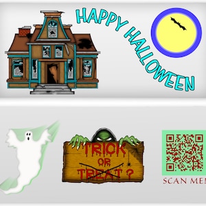 Halloween Candy Bar Wrapper with Song QR Code, Halloween Candy Wrapper, Hershey Wrapper, Instant Download, Printable Candy Bar Wrapper