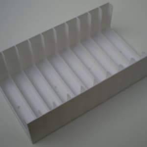 Audio Cassette Tape tray (Holds 10 tapes, 1x10) storage/holder/stand/rack/box