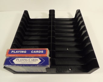 Playing/Poker Cards Tray (Holds 20 or 10 Decks) storage/holder/stand/rack/box