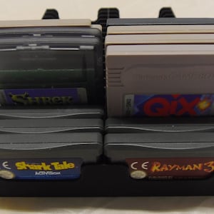 GameBoy Color & Advance (40 カートリッジ、2x20 を収納可能) 収納/ホルダー/スタンド/ラック/ボックス