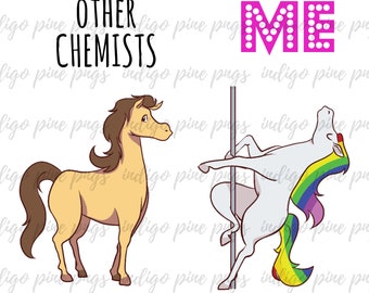 Chemist Unicorn,  Chemist PNG, Chemist Sublimation Design, Chemist Digital Design