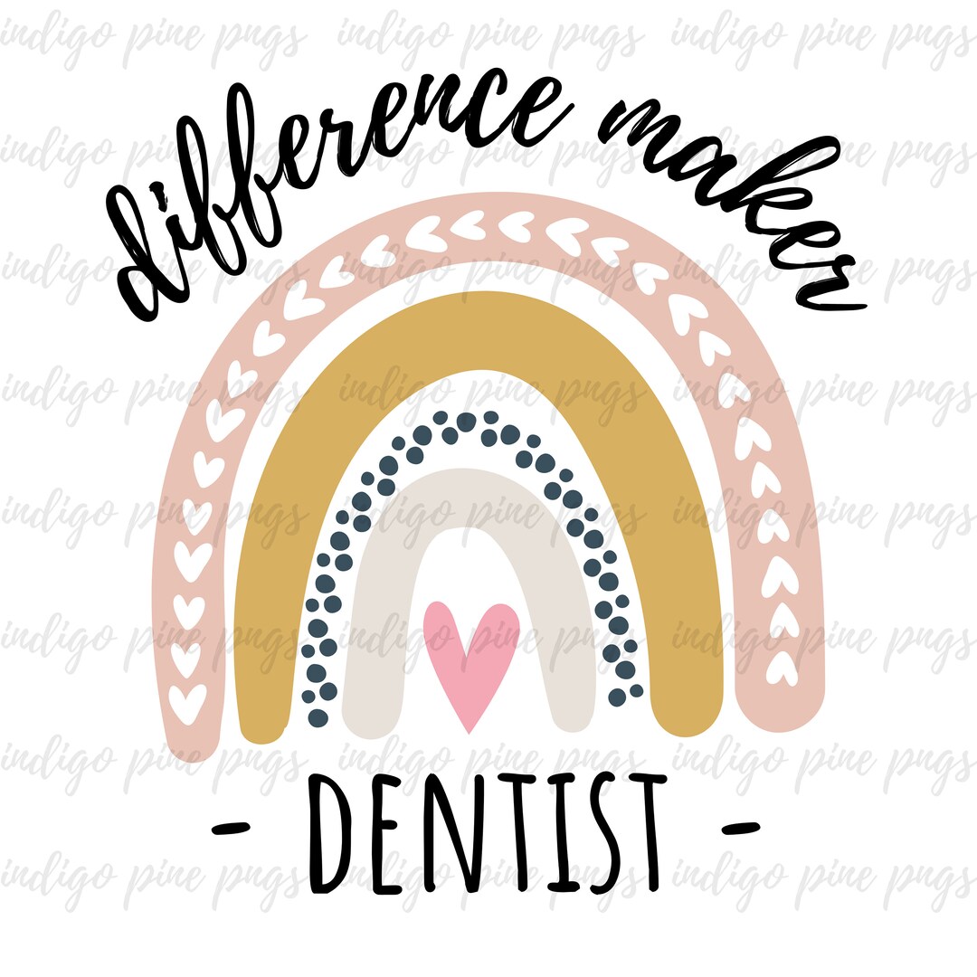 Dentist Pastel Rainbow Dentist PNG Dentist Sublimation - Etsy