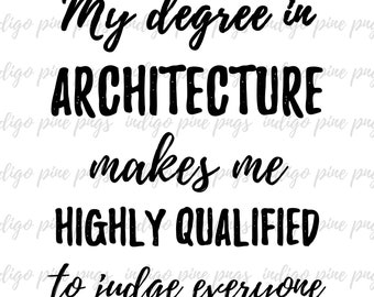 Architecture Degree, Architecture PNG, Architecture Sublimation Design, Architecture Digital Design