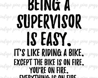 gift ideas for dissertation supervisor Being a Supervisor, Supervisor Sublimation Design, Supervisor Digital Design, Supervisor gift
