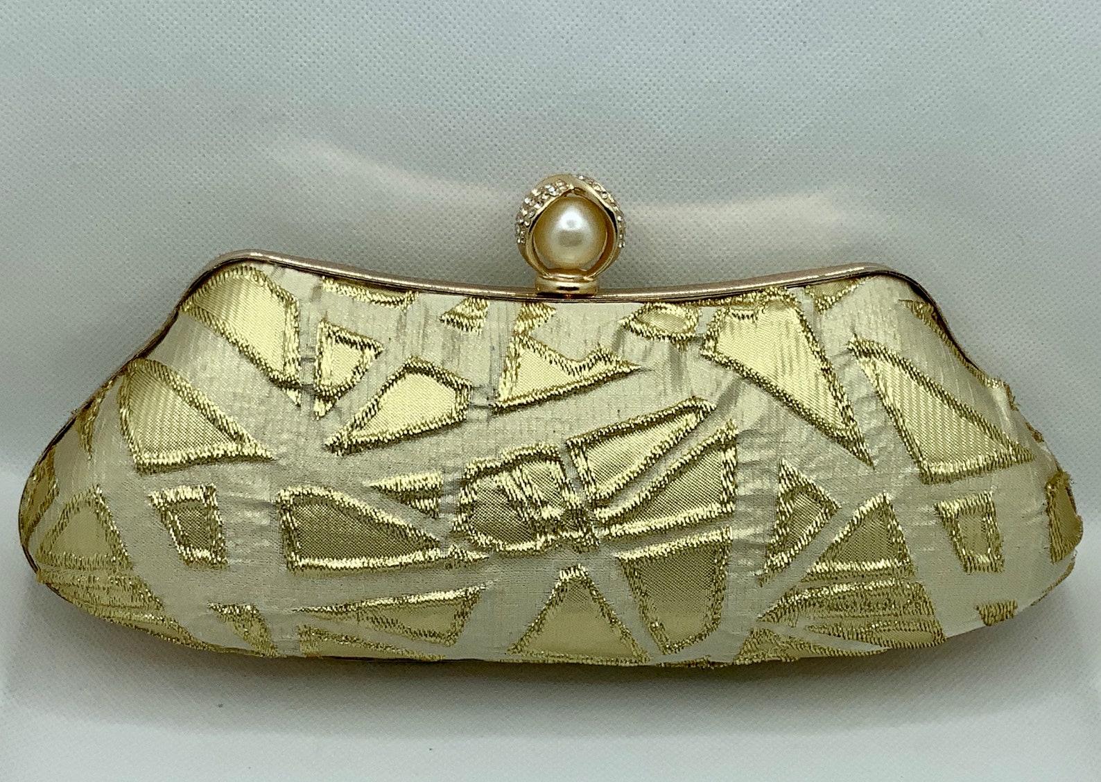 Unique Gold and Ivory Clutch Bag Etsy