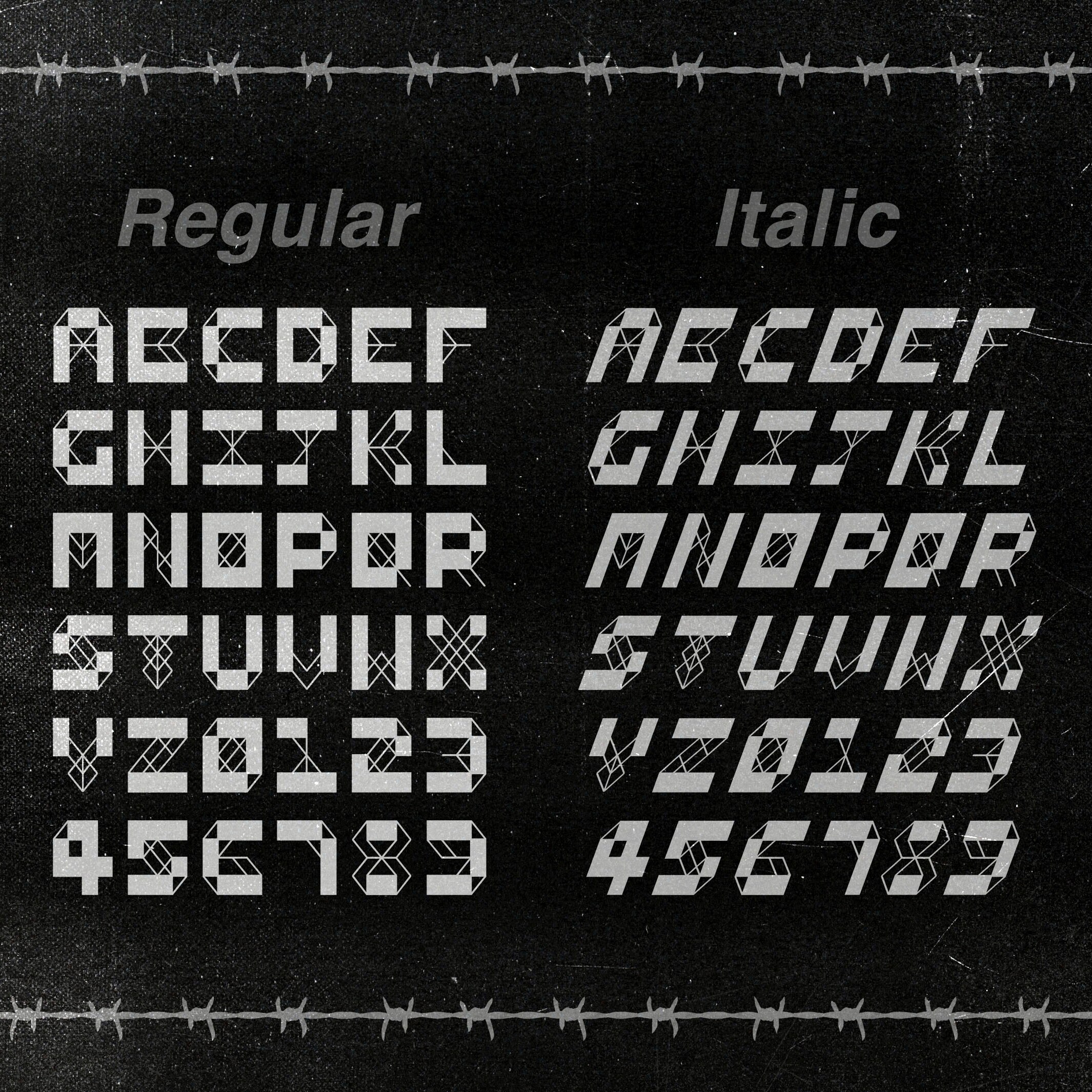 Bodies Typeface - Etsy