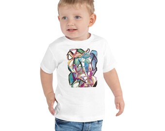 Watercolor Toddler Short Sleeve Tee