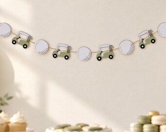 Hole In One Banner Golf First Birthday Party Decor Boy Dessert Table Photo Backdrop