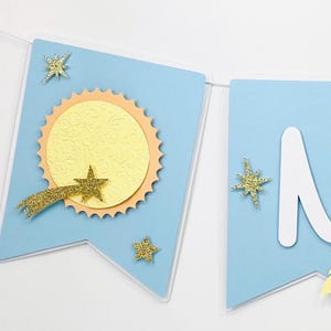 Banner de cumpleaños de UNO Banner de cumpleaños espacial Decoración de fiesta del primer viaje alrededor del sol Decoración de fiesta de cumpleaños de un año Decoración espacial 1er cumpleaños
