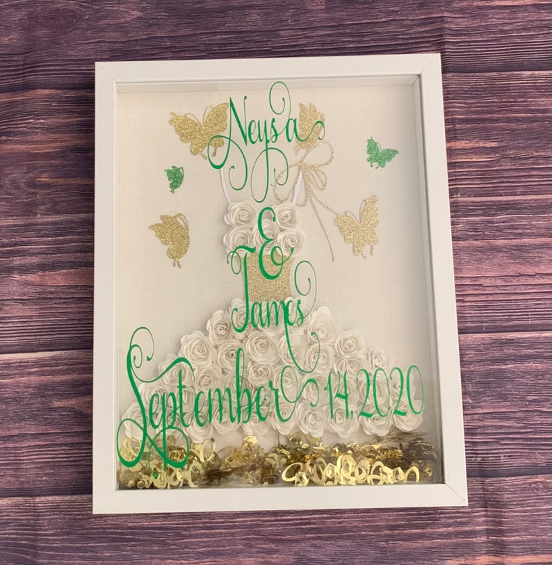 Personalized Wedding Shadow Box Wedding Gift Bridal Shower Etsy