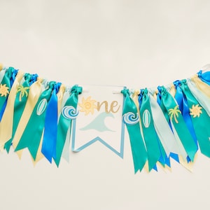 One High Chair Banner Boy The Big One First Birthday Surf Birthday Decor 1st Birthday Boy Decoration Cake Smash Outfit Boy Beach Party Decor