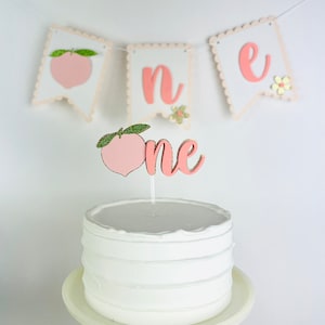 ONE PEACH Cake TOPPER Peach Cake Topper One Sweet Peach Peach Party Decorations Sweet As A Peach Peach 1st Birthday, 1st Birthday Decor