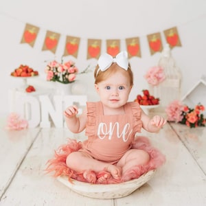 ONE STRAWBERRY CAKE Topper Berry First Birthday Sweet One Birthday Decorations Two Sweet Party ...