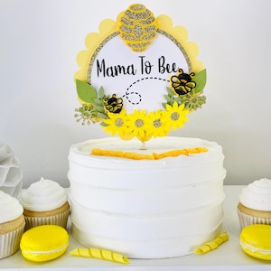 Mama To Bee Cake Topper Bee Cake Decor Honey Bee Baby Shower Decorations Bee Theme Cake Topper Mommy To Bee Baby Shower Custom Cake Topper