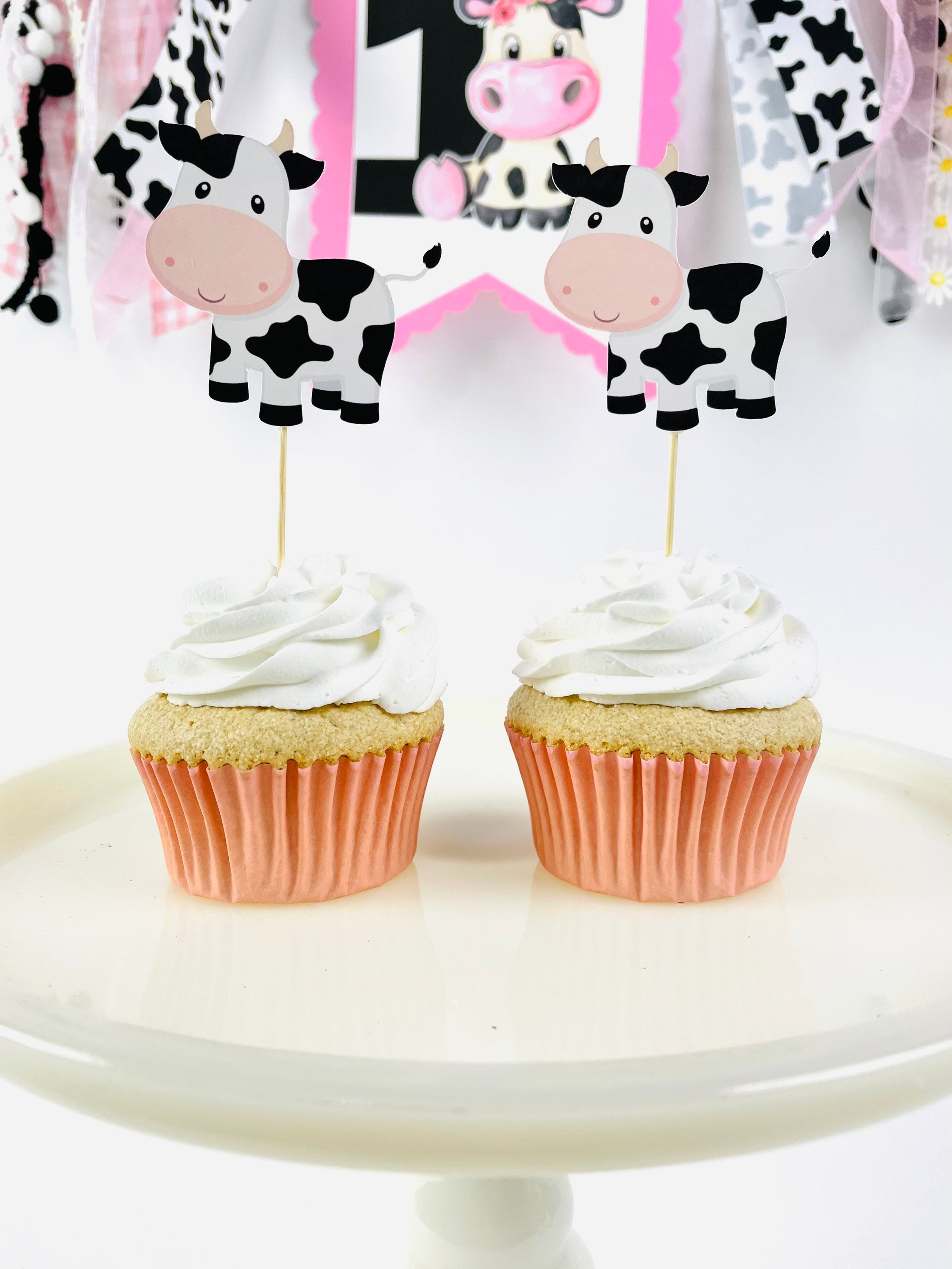 Vache Baby Shower Cupcake Toppers, Cupcake Topper vache, décorations de  douche de bébé vache modifiable, Holy Cow Baby Shower Favor imprimable 814  -  Canada