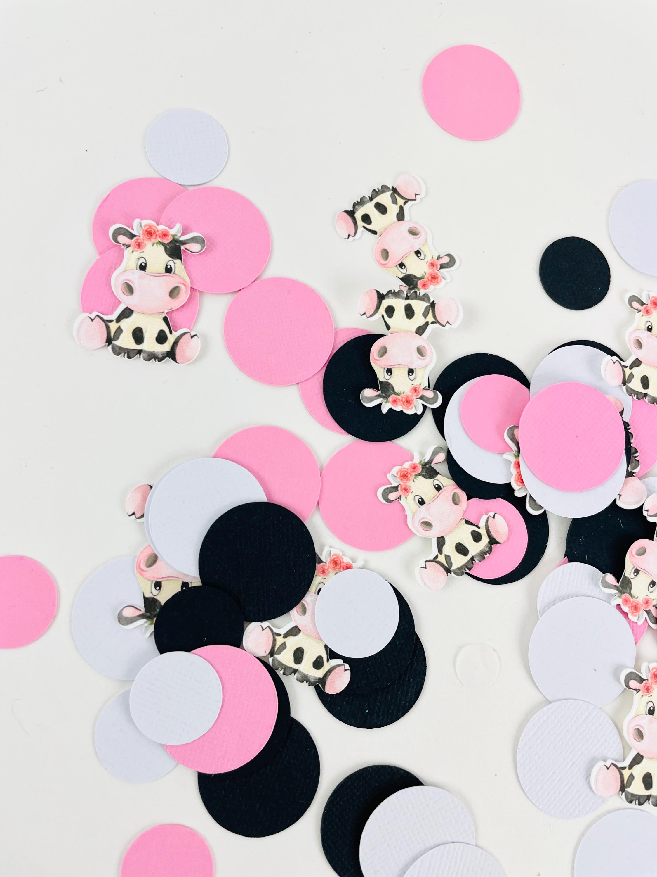 Moo Moo I'm Two Birthday Gift Bag Set - Pink Cow Farm Theme With Card & Tissue Paper