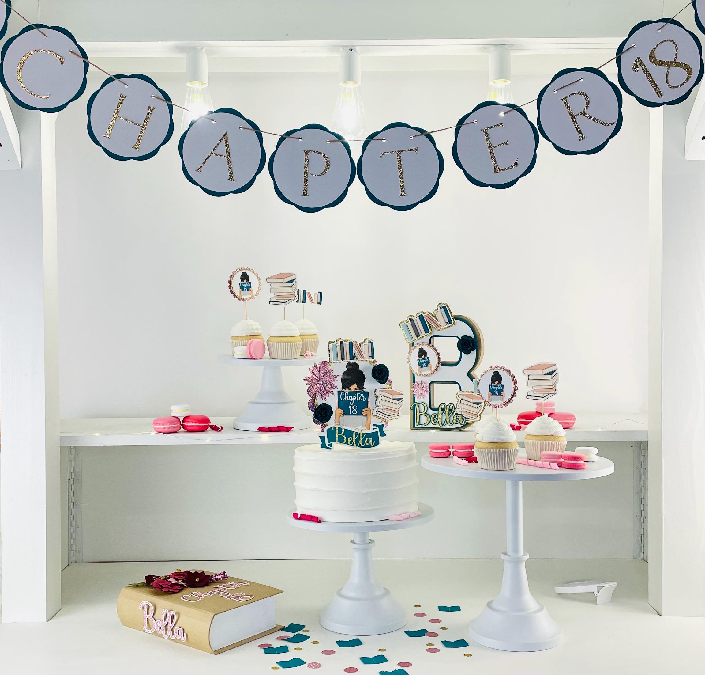 Décoration De Gâteau Fille Lisant / Décoration De Gâteau J'aime Les Livres / Décoration De Gâteau Livre - France