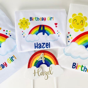 Adults RAINBOW BIRTHDAY SHIRT Mom & Dad Matching Birthday Shirt Rainbow Party Colorful Birthday Outfit Rainbow Theme Rainbow Baby