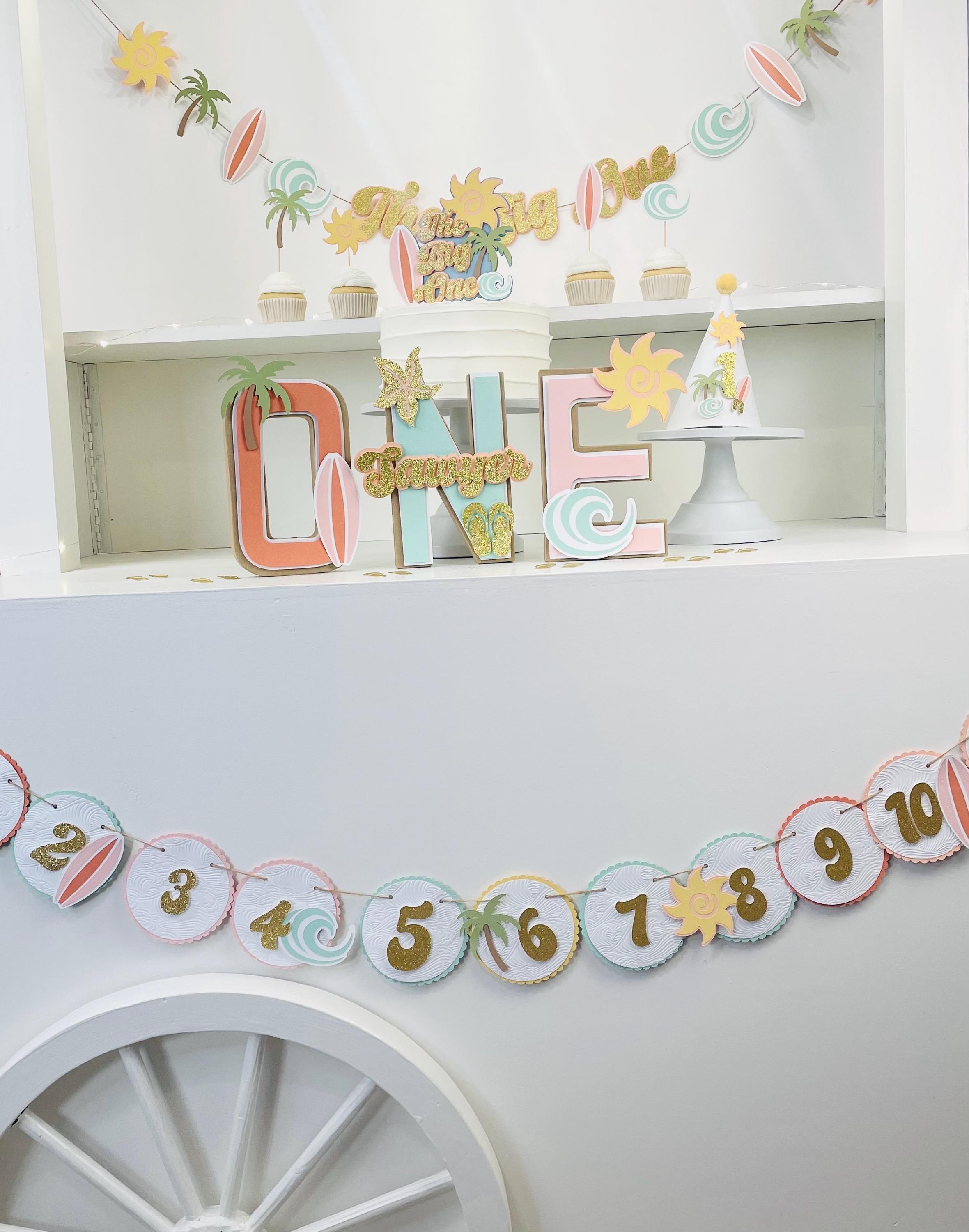 Surf Birthday Girl Party Decorations The Big One Birthday Theme First Wave First Birthday Decor Surf 1st Birthday Party Catch The Wave Beach