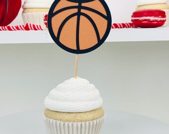 Basketball-Kuchen-Deko Zum 15. Geburtstag – 2-teiliges Acryl-Set Mit „15“ & Korb – Ca. 17 Cm Hoch