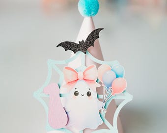 Spooky One Birthday Hat Halloween Smash Cake Outfit Girl First Birthday Party Ghost Costume Kids
