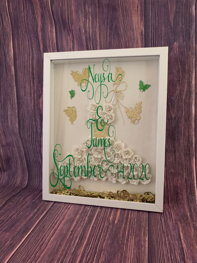 Personalized Wedding Shadow Box Wedding Gift Bridal Shower Etsy