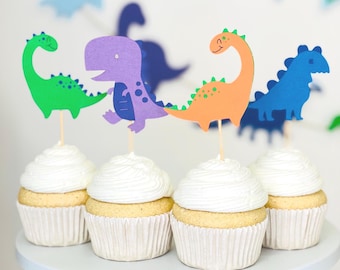 Dinosaur Birthday Cupcake Toppers Dino Cupcake Toppers Dinosaur Party Supplies Rawr I’m Four Boy Birthday Cupcake Toppers for Boys Party