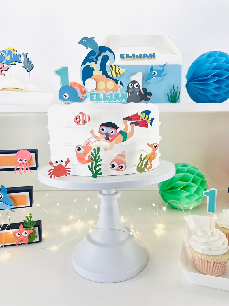 Under the Sea Monthly Milestone Banner Ocean 1st Birthday 12 Month ...