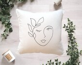 Abstract Line Art Face Pillowcase