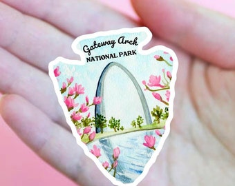 Gateway Arch National Park Sticker: St Louis Missouri Travel Decal