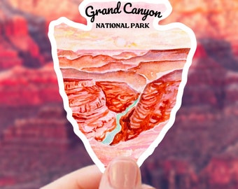 Grand Canyon National Park Sticker: Watercolor Arizona Travel Decal
