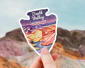 Death Valley National Park Decal, California Sticker for Water Bottle, National Park Poster,Gift for Travelers, Dark Sky Park