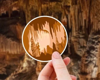 Mammoth Cave Sticker: Waterproof Vinyl Decal for Laptop, Car