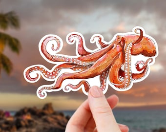Kraken Sticker: Waterproof Vinyl Decal for Laptop, Water Bottle