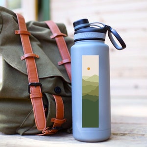 Green Mountain Waterproof Sticker – XL Nature Decal