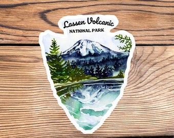 Lassen Volcanic National Park Sticker: Waterproof Vinyl Decal