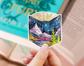 Fantasy Book Sticker: Starlight Mountain Kindle Decal