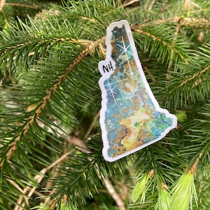 New Hampshire Sticker, Christmas Gift New Hampshire Decal, Water Bottle Sticker, New Hampshire Art, New Hampshire Car Sticker, RV Decal