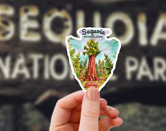 Sequoia National Park Sticker, Us National Parks Badge, Redwood Decal, California Sticker, RV Bumper Sticker, NPS Passport, General Sherman