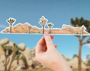 Joshua Tree Wrap Sticker: National Park Waterproof Vinyl Decal for Tumbler, Laptop