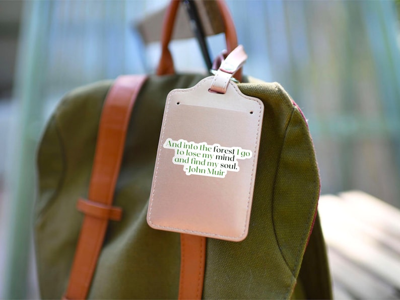 Nature Sticker - John Muir Forest Vinyl Decal for Water Bottle, Phone Case, Car, Hiking Gift, Waterproof Camping Sticker, image 7