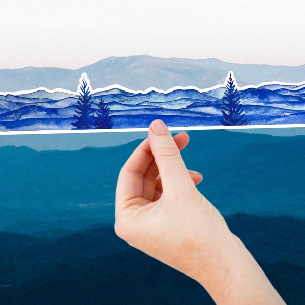 Mountain Sticker - Etsy