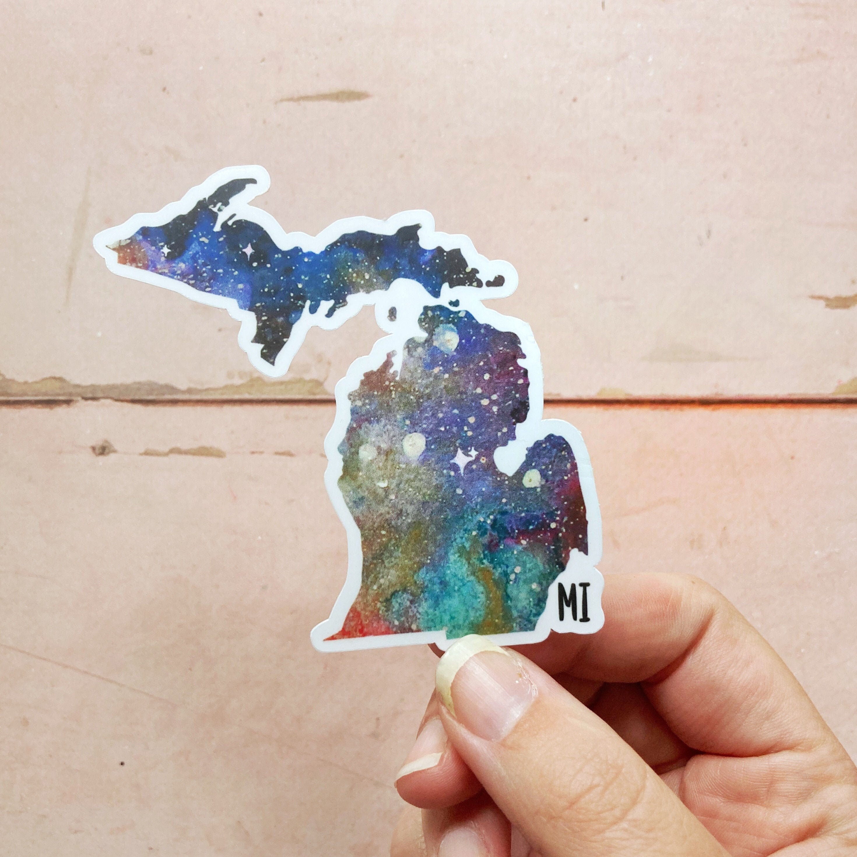 Michigan Sticker: Waterproof Vinyl Decal, Travel Souvenir Gift - Etsy