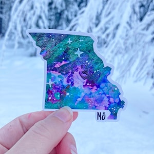 Missouri Sticker, Christmas Gift, Missouri State Park, Water Bottle Sticker, Kansas City Missouri Decal, Branson Missouri Vinyl Sticker
