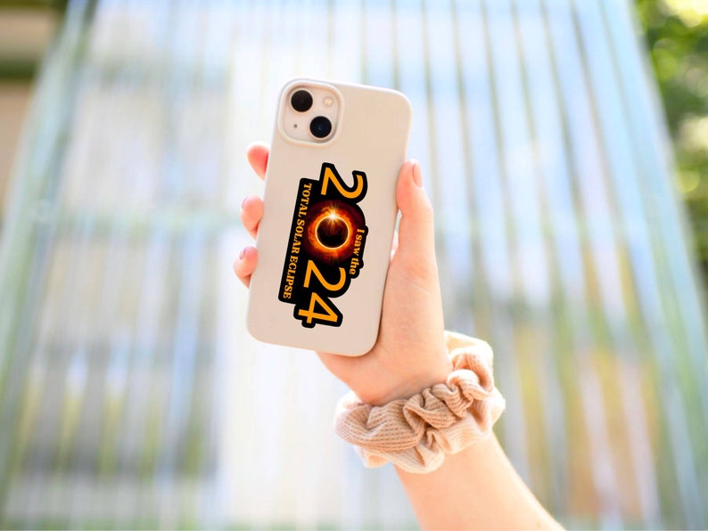 2025 Total Solar Eclipse Sticker, I Saw the Solar Eclipse, Path of