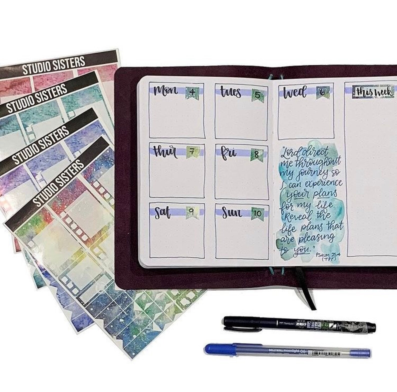 Rainbow Planner Sticker Pack Happy Planner Moleskin A Etsy