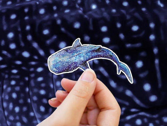 Whale Shark Waterproof Sticker: Ocean Marine Biology Gift