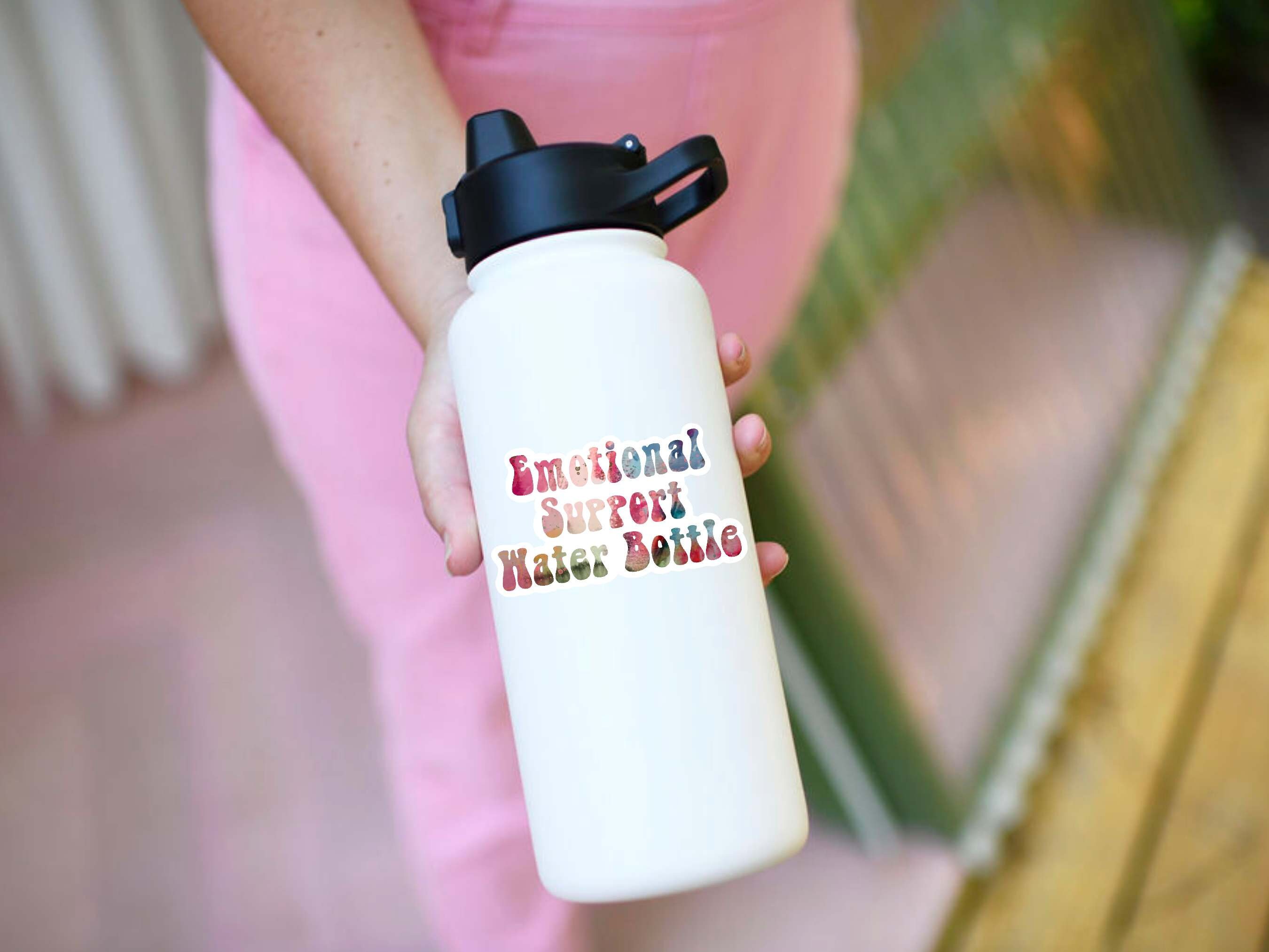 Emotional Support Water Bottle Sticker: Waterproof Vinyl Decal - Etsy